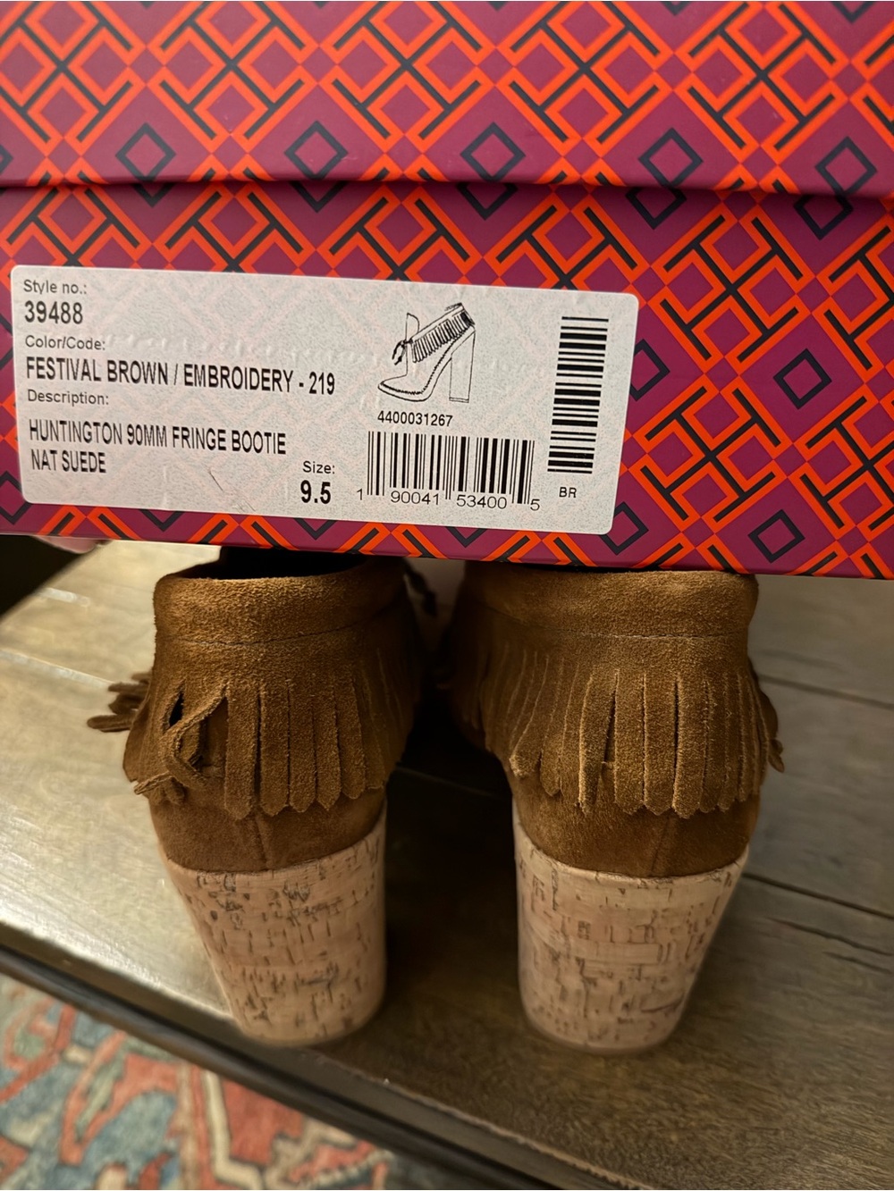 Tory Burch Huntington Fringe Bootie - Picture 4 of 5